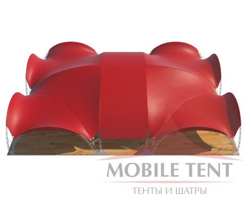 Арочный шатёр 25х20 — 500 м² Схема