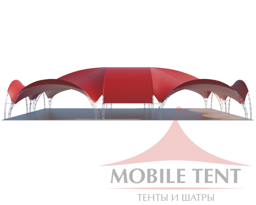 Арочный шатёр 25х20 — 500 м² Схема 1