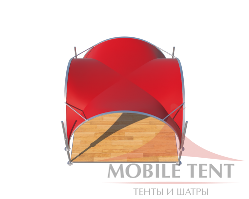 Арочный шатёр 3,5х3,5 — 12,25 м² Схема