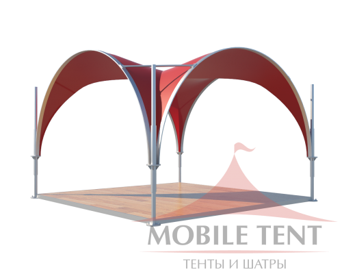 Арочный шатёр 5х5 — 25 м² Схема 3