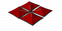 Зонт Quatro 10x10 Схема